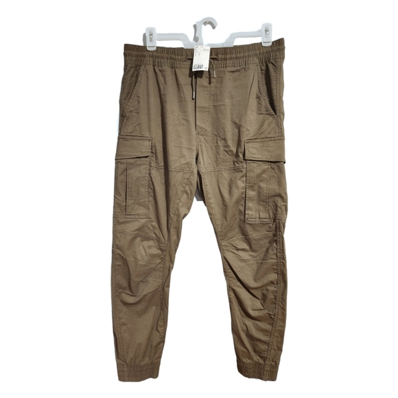 H&M Easy cargo joggers olive green - Picture 1 of 5